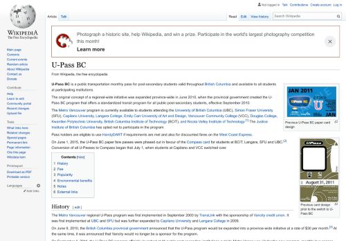 
                            10. U-Pass BC - Wikipedia