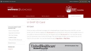 
                            9. U-SHIP ID Card | Student Health and Counseling Services | The ...