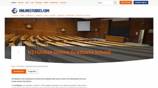
                            10. U21Global Online Graduate School in - Courses - Onlinestudies.com