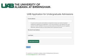 
                            9. UAB UG Application - The University of Alabama at Birmingham