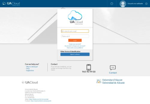 
                            2. UACloud - Login - UACloud Campus Virtual