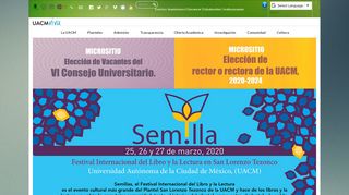 
                            10. UACM - Portal de la Universidad Autónoma de la Ciudad de México