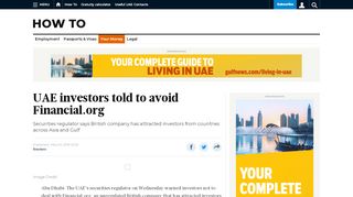 
                            3. UAE investors told to avoid Financial.org - Gulf News