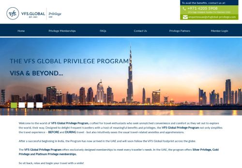 
                            8. UAE - the vfs global privilege program