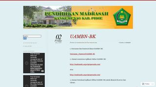 
                            11. UAMBN-BK | Seksi Pendidikan Madrasah - Mapenda Pidie