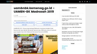 
                            3. uambnbk.kemenag.go.id - UAMBN-BK Madrasah 2019 | IJ.COM
