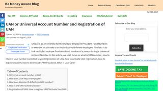 
                            4. UAN or Universal Account Number and Registration of UAN