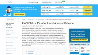
                            5. UAN Portal - Passbook, Status & Account Balance Check - ClearTax