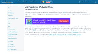 
                            5. UAN Registration Online and UAN Activation Process - BankBazaar