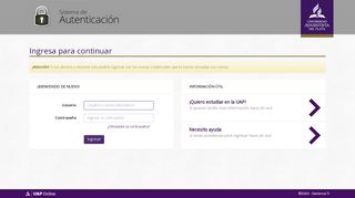 
                            3. UAP Online | Inicio de sesión