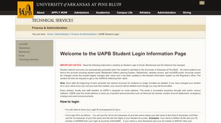
                            13. UAPB Student Login | University of Arkansas at Pine Bluff