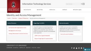 
                            2. UARK Central Login | IT Services | University of Arkansas