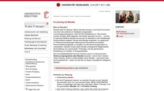
                            6. UB Heidelberg: E-Learning mit Moodle