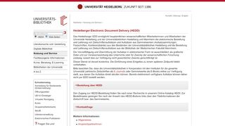 
                            1. UB Heidelberg: Heidelberger Electronic Document Delivery (HEDD)
