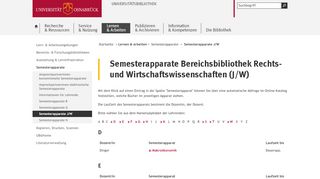
                            11. UB Osnabrück »Semesterapparate J/W«