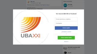 
                            12. UBA XXI - Portal de acceso a Sistemas: http://login.rec.uba.ar | Facebook