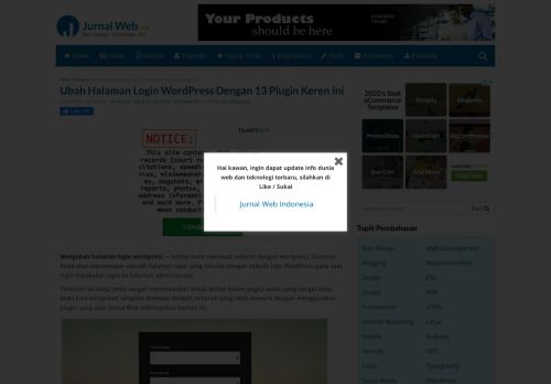 
                            10. Ubah Halaman Login Wordpress Dengan 13 Plugin Keren Ini – Jurnal ...