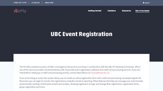 
                            8. UBC Event Registration System | ePly