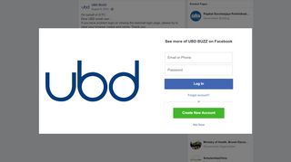 
                            4. UBD BUZZ - On behalf of ICTC: Dear UBD email user, If you ...