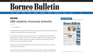 
                            5. UBD students showcase artworks | Borneo Bulletin Online