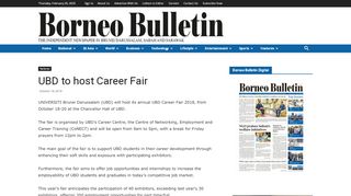 
                            6. UBD to host Career Fair | Borneo Bulletin Online