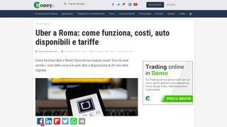 
                            12. Uber a Roma: come funziona, costi, auto disponibili e tariffe - Money.it