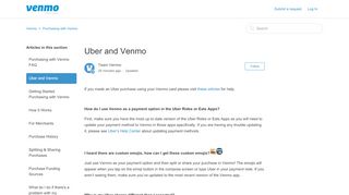 
                            7. Uber and Venmo – Venmo