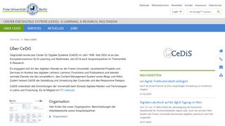 
                            13. Über CeDiS • Center für Digitale Systeme - CeDiS FU Berlin - Freie ...