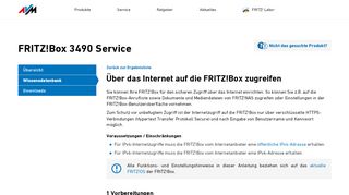 
                            3. Über das Internet auf die FRITZ!Box zugreifen | FRITZ!Box 3490 | AVM ...