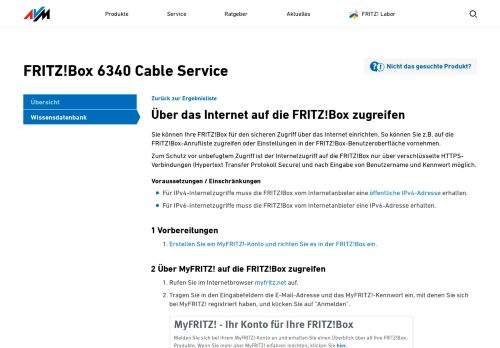 
                            2. Über das Internet auf die FRITZ!Box zugreifen | FRITZ!Box 6340 Cable ...