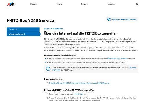 
                            2. Über das Internet auf die FRITZ!Box zugreifen | FRITZ!Box 7340 | AVM ...