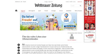 
                            10. Über das wahre Leben einer Alleinerziehenden | Wetterauer Zeitung