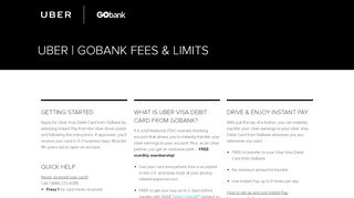 
                            13. Uber Debit Card from GoBank