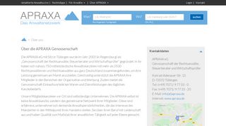 
                            6. Über die APRAXA Genossenschaft | Anwalt, Rechtsanwalt ...