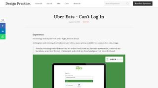 
                            12. Uber Eats - Can't Log In | Design Practice