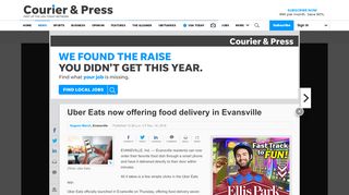 
                            13. Uber Eats now offering food delivery in Evansville - Evansville Courier
