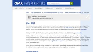
                            5. Über IMAP - GMX Hilfe