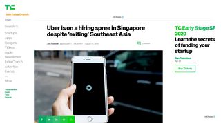 
                            8. Uber is on a hiring spree in Singapore despite 'exiting' Southeast Asia ...