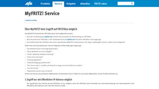 
                            2. Über MyFRITZ! kein Zugriff auf FRITZ!Box möglich | AVM Deutschland