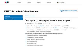 
                            2. Über MyFRITZ! kein Zugriff auf FRITZ!Box möglich | FRITZ!Box 6360 ...