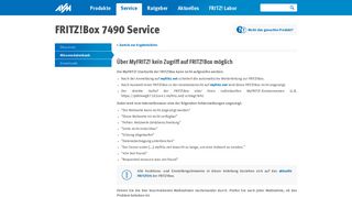 
                            2. Über MyFRITZ! kein Zugriff auf FRITZ!Box möglich | FRITZ!Box 7490 ...