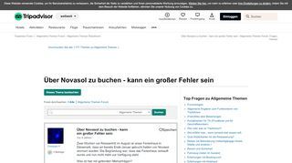 
                            8. Über Novasol zu buchen - kann ein großer Fehler sein - Allgemeine ...