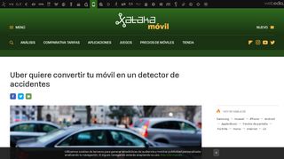 
                            9. Uber quiere convertir tu móvil en un detector de accidentes