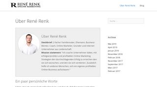 
                            3. Über René Renk