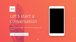 
                            7. Uber Sign Language | About