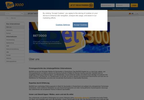 
                            7. Über uns | Bet3000