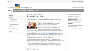 
                            6. Über uns - BonnEconLab - Universität Bonn