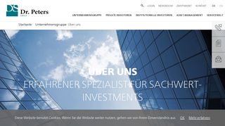 
                            10. Über uns - Dr. Peters Group