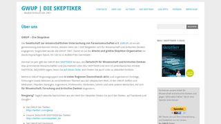 
                            10. Über uns | gwup | die skeptiker - GWUP-Blog