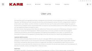 
                            7. Über uns - KARE B2B - KARE Design